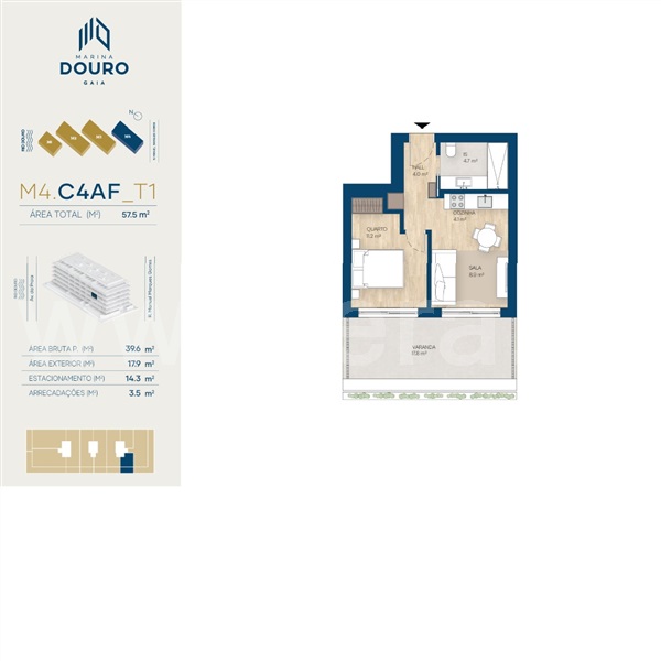Apartamento T1 Vila Nova de Gaia, Canidelo - 1511535 - 20