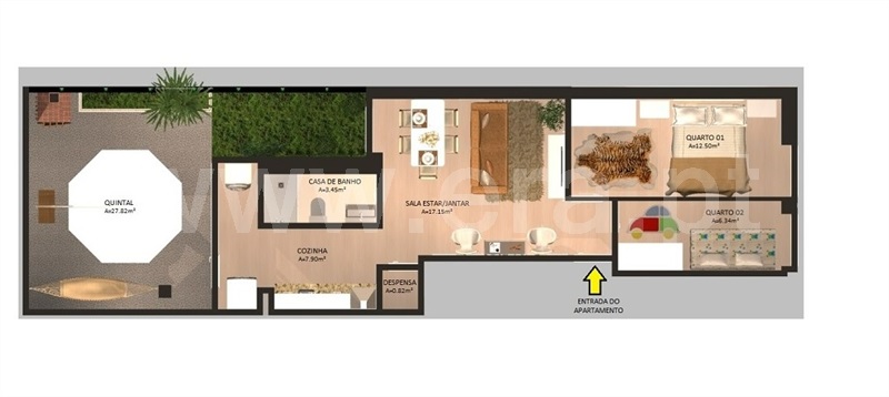 Apartamento T2 com Terraço Amadora, Venda Nova - 1210643 - 3
