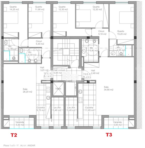 Apartamento T2 Braga, Braga (São Vicente) - 1486306 - 1