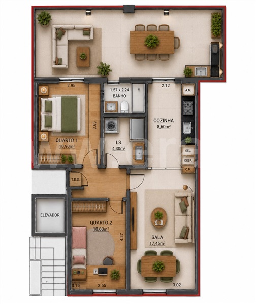 Apartamento T2 à venda em Santo António dos Olivais, Coimbra — foto 3