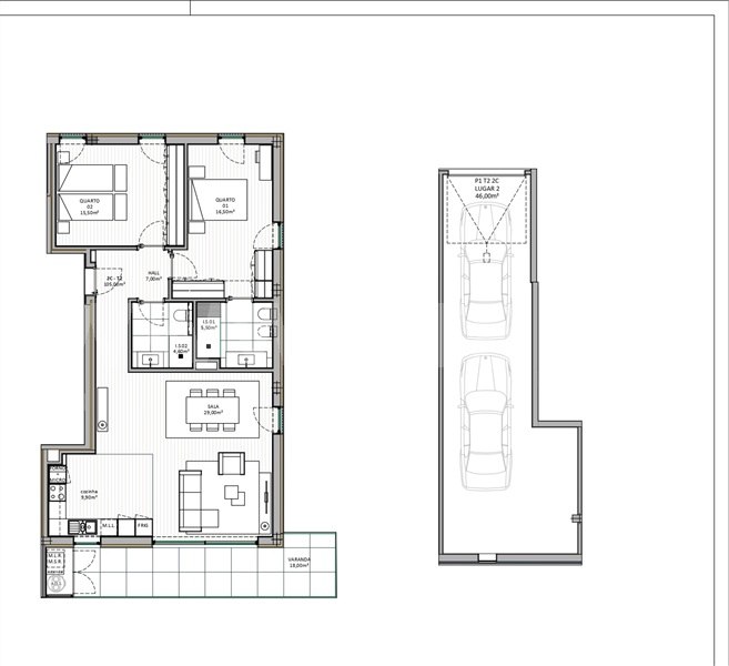 Apartamento T2 Gondomar, Gondomar (São Cosme), Valbom e Jovim - 1499537 - 1