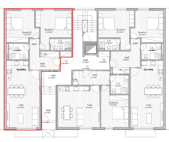 Apartamento T2 com Novo Mirandela - 1502155 - 4