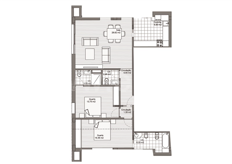 Apartamento T2 Viseu, Quinta D'el Rei - 1197356 - 8