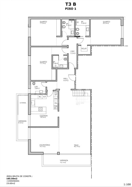 Apartamento T3 Cascais, Carcavelos e Parede - 1267301 - 15