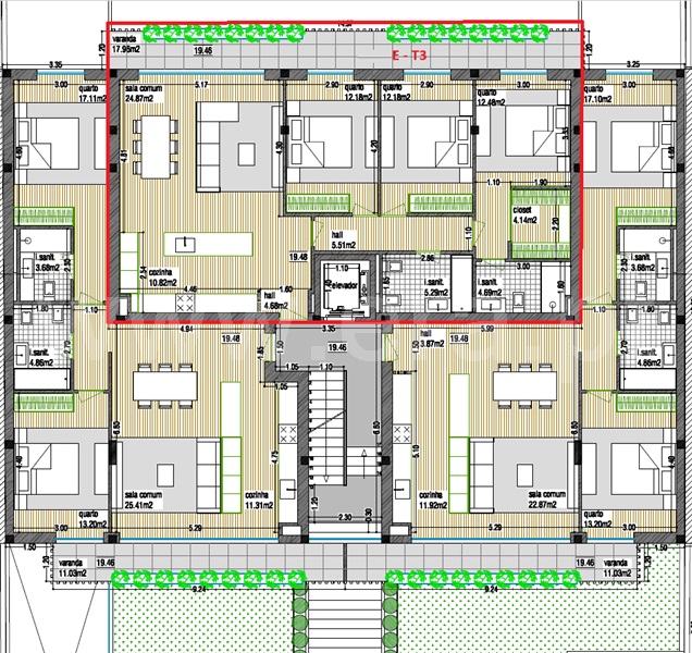 Apartamento T3 / Matosinhos, Perafita, Lavra e Santa Cruz do Bispo