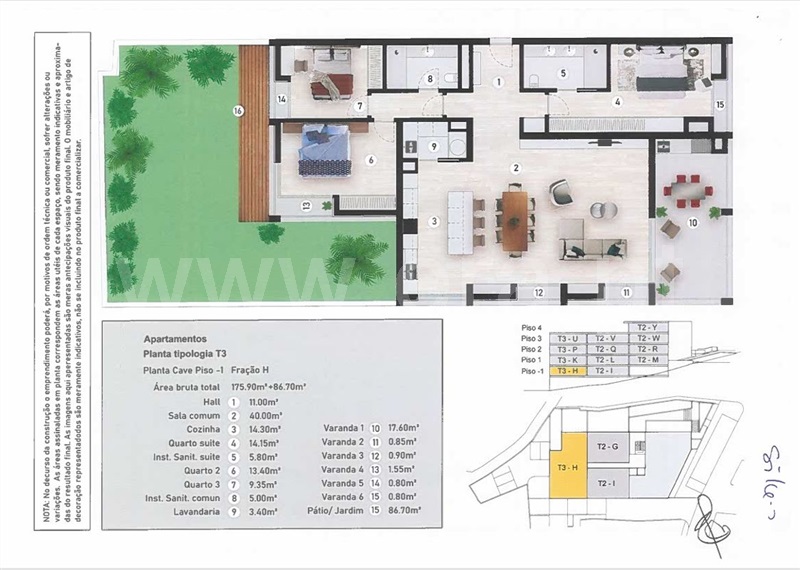 Apartamento T3 / Santa Cruz, Caniço