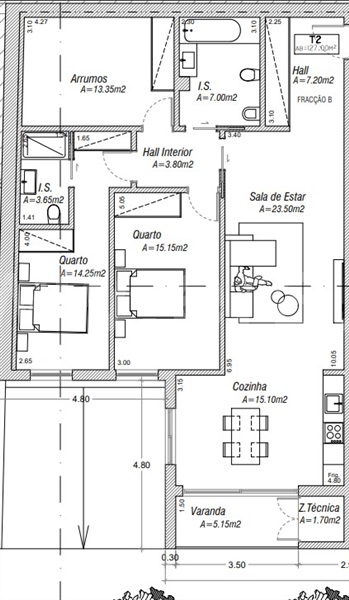 Apartamento T3 São Pedro do Sul, São Pedro do Sul, Várzea e Baiões - 1485711 - 6