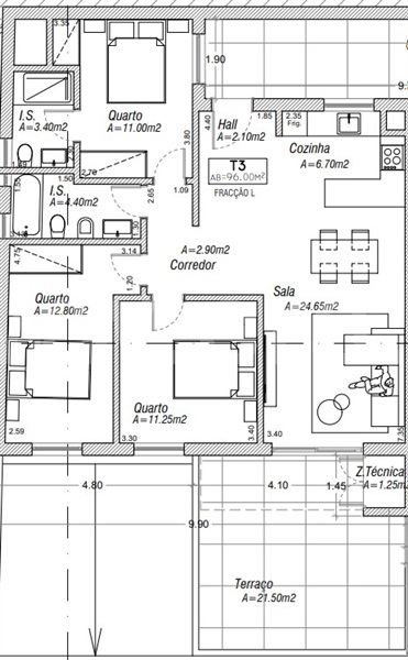 Apartamento T3 São Pedro do Sul, São Pedro do Sul, Várzea e Baiões - 1485768 - 6