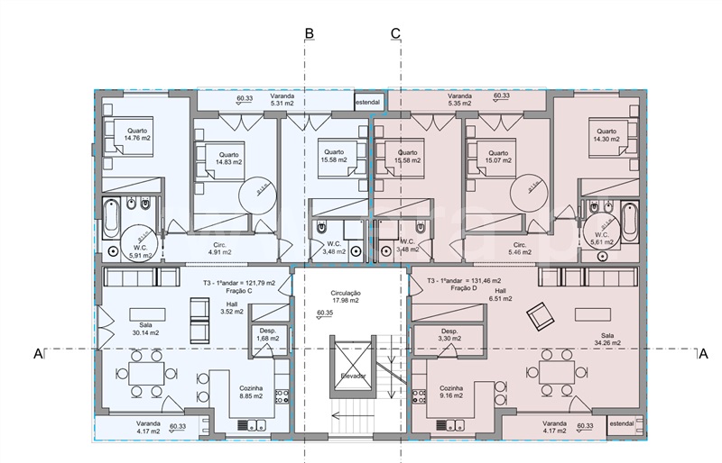 Apartamento T3 Torres Vedras, Ramalhal - 1450807 - 9