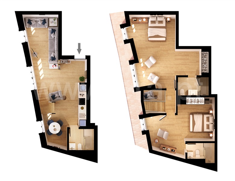 Duplex T2 / Lisboa, Graça