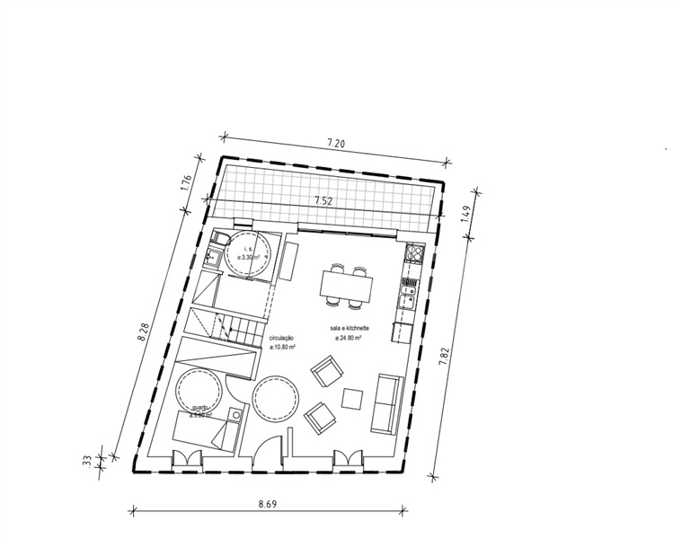 Moradia Geminada T3 com Quintal Loulé, Continente - 1484215 - 2