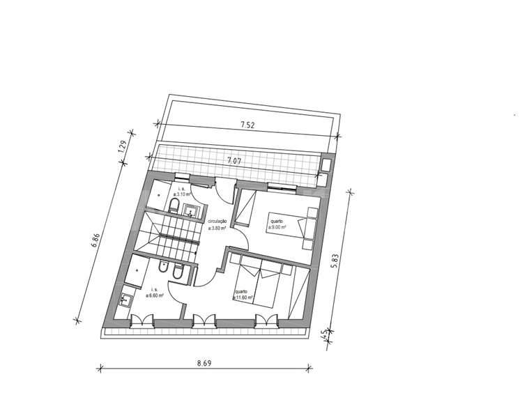 Moradia Geminada T3 com Quintal Loulé, Continente - 1484215 - 3
