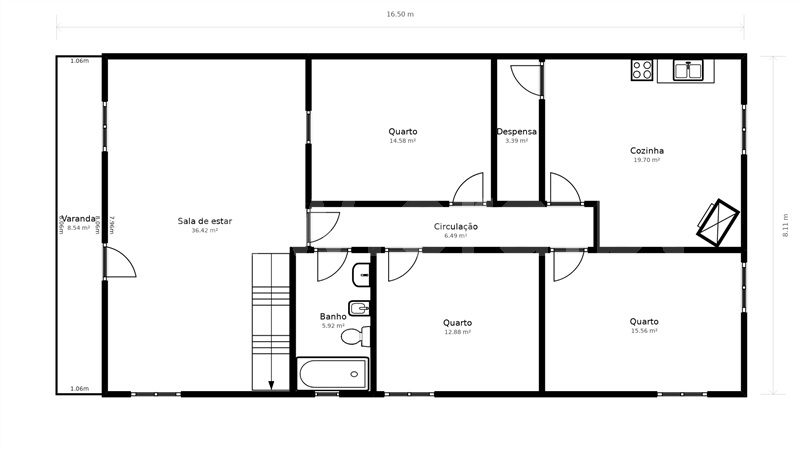 Moradia T3 com Terreno Fundão, Alpedrinha - 1415732 - 50