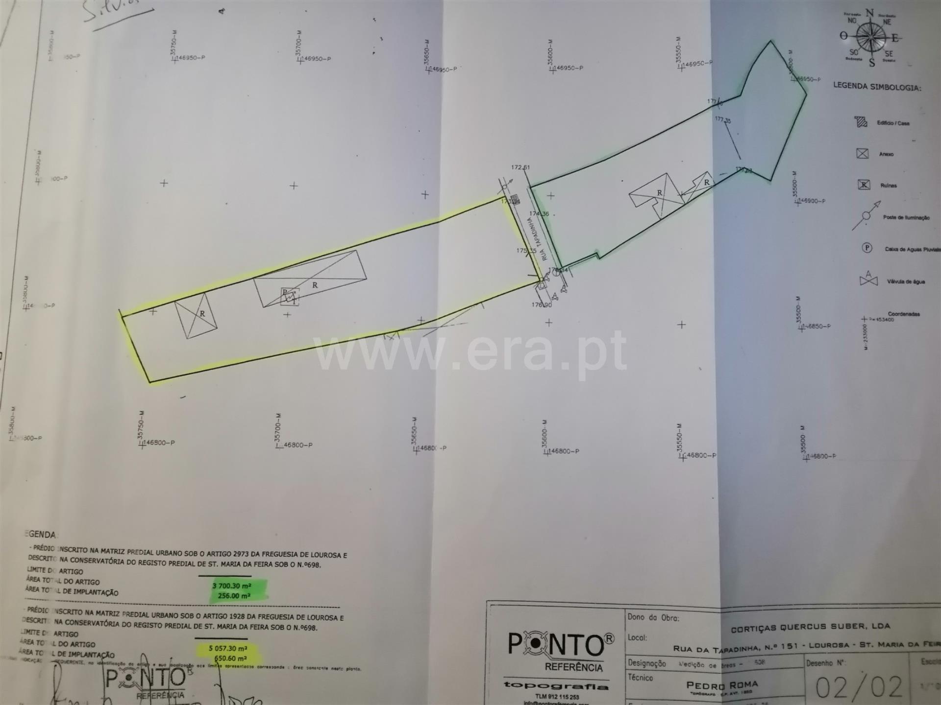 Land for sale in Santa Maria da Feira, Portugal — €185,000
