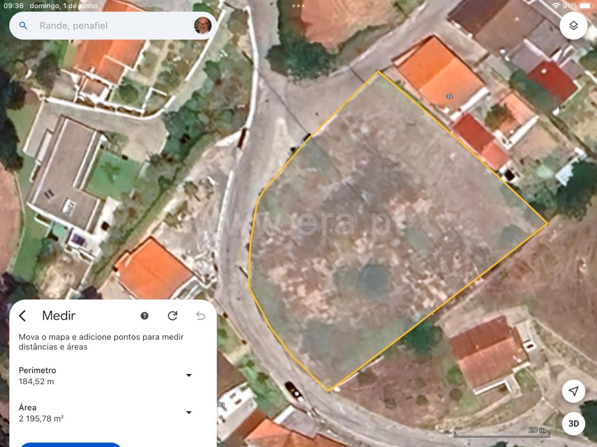 Land for sale in Penafiel, Portugal — €108,000