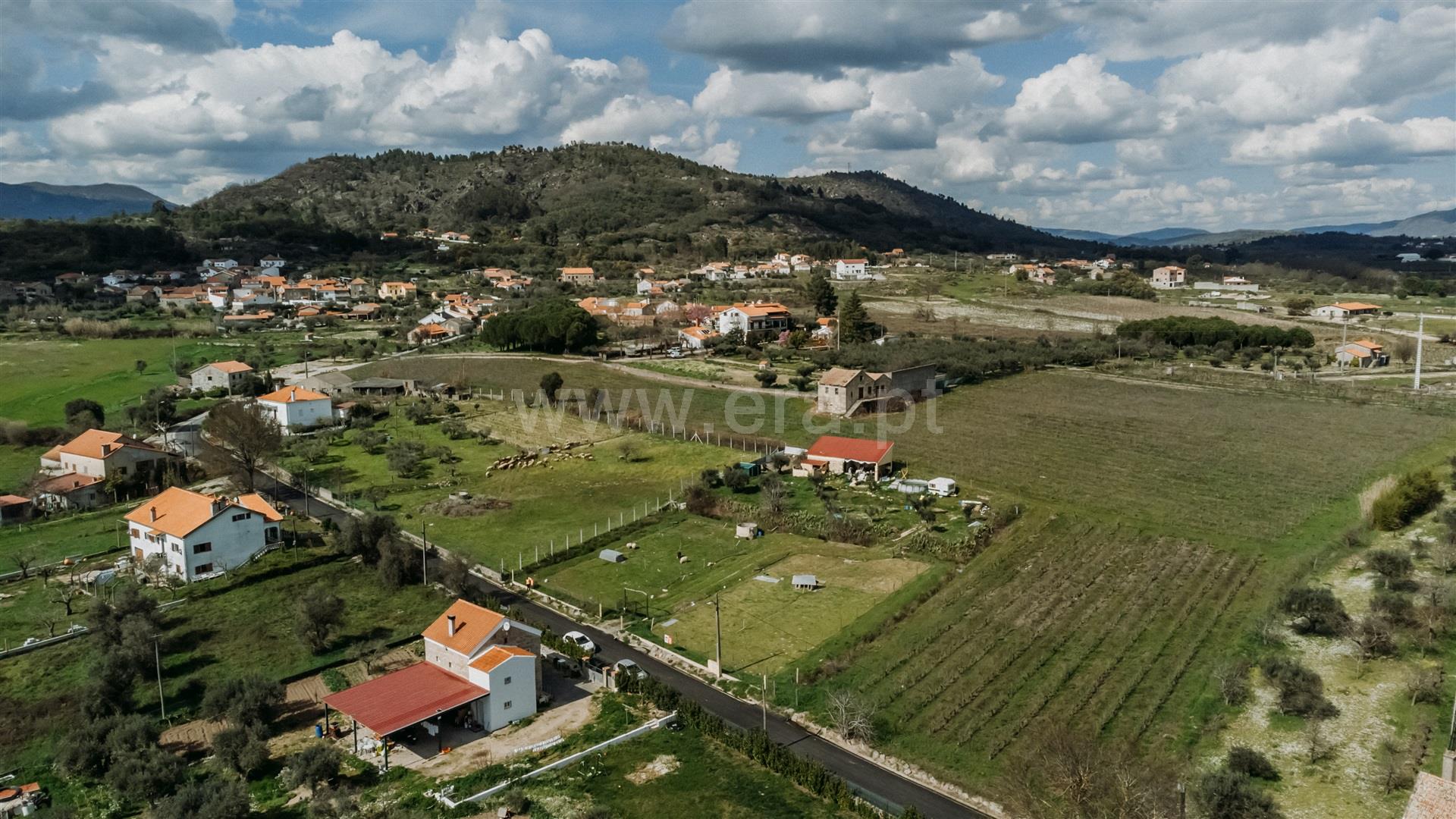 Vistas aéreas da localização