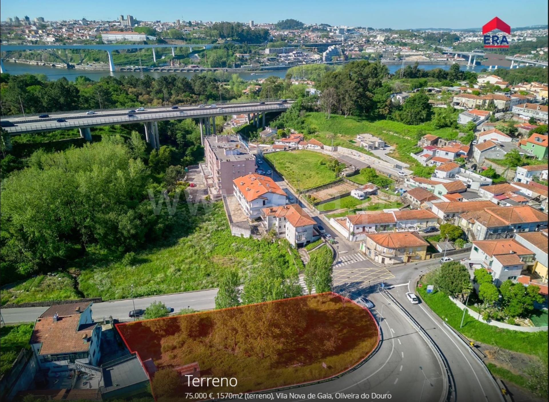 Land for sale in Vila Nova de Gaia, Portugal — €75,000